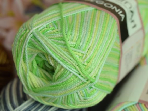 Пряжа Бегонія Ярн Арт тонкі нитки Yarn Art Begonia Melange для в'язання бавовняні