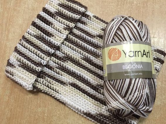 Пряжа Бегонія Ярн Арт тонкі нитки Yarn Art Begonia Melange для в'язання бавовняні