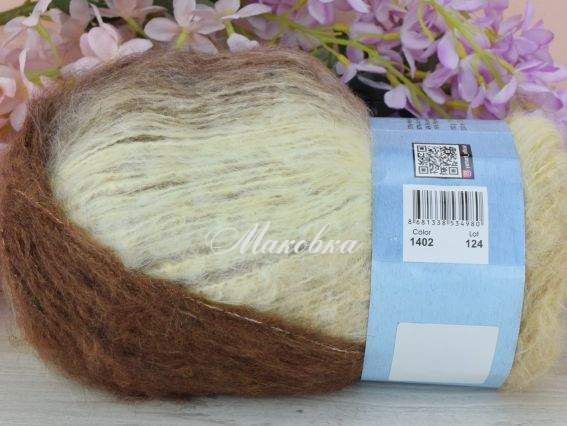 1402 молочно-кремово-коричневий