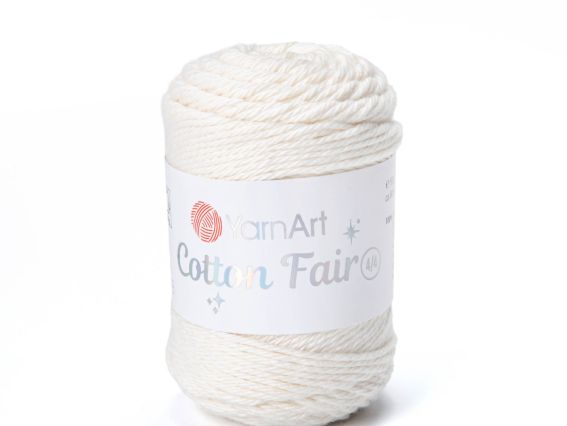 Cotton Fair 4-4 Yarn Art пряжа 5503 молочний