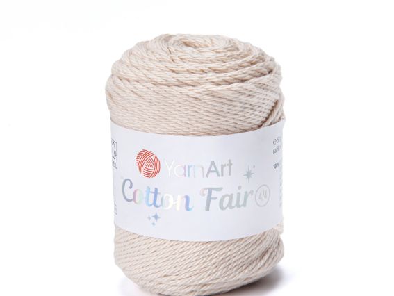 Cotton Fair 4-4 Yarn Art пряжа 5511 св. беж