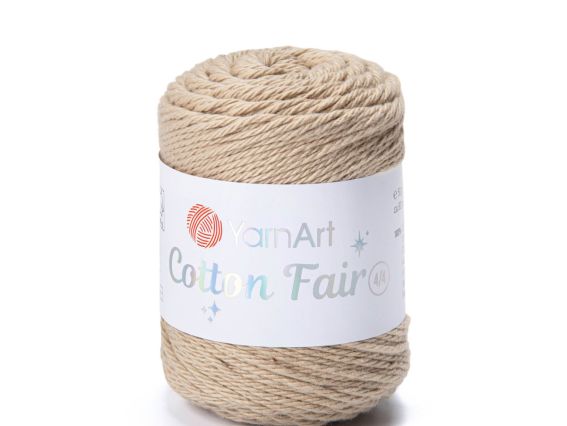 Cotton Fair 4-4 Yarn Art пряжа 5512 мигдально-пісочний