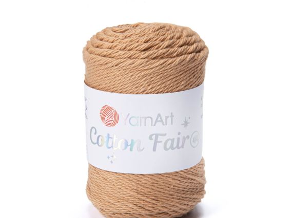 Cotton Fair 4-4 Yarn Art пряжа 5517 карамельний коричневий