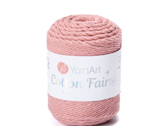 Cotton Fair 4-4 Yarn Art пряжа 5533 попеляста троянда