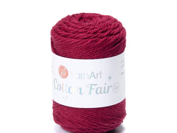 Cotton Fair 4-4 Yarn Art пряжа 5546 марсала