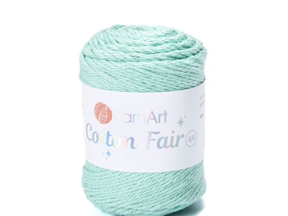Cotton Fair 4-4 Yarn Art пряжа 5564 світлий м ятний