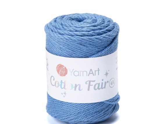 Cotton Fair 4-4 Yarn Art пряжа 5583 світлий синій джинс