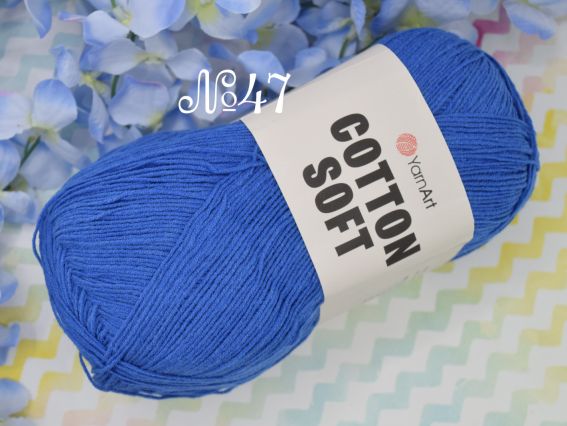 Cotton Soft Yarn Art пряжа 47 синій