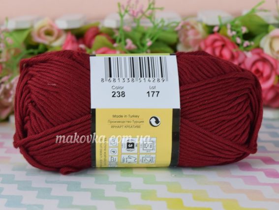 238 бордовий