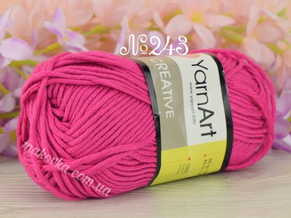 Creative Yarn Art пряжа 243 фуксія