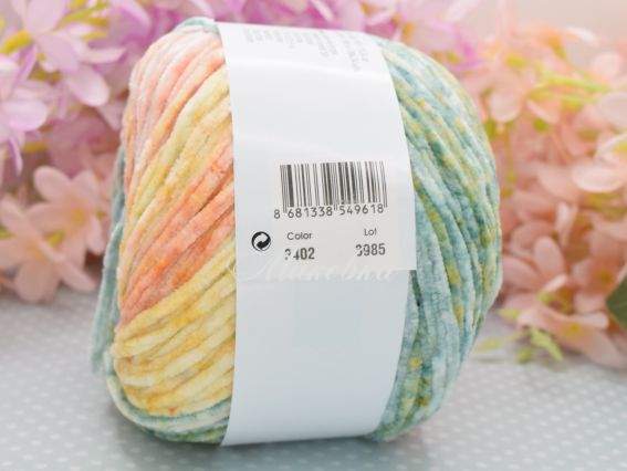 3402 абрикос-смарагд-жовтий