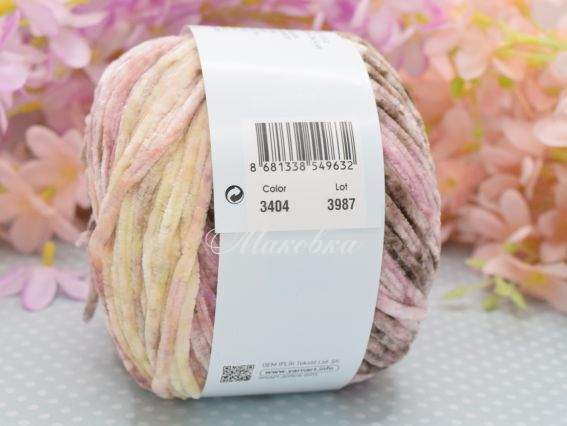 3404 персик-коричневий-рожево-бузковий-жовтий