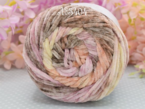 3404 персик-коричневий-рожево-бузковий-жовтий