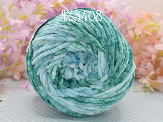 3408 білий-зелений-бірюзовий