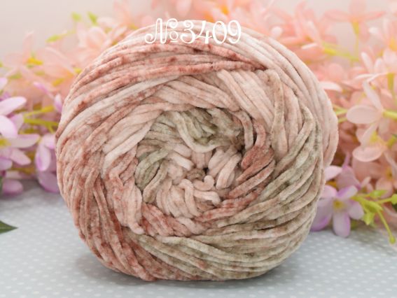 3409 пудра-бордо-коричневий