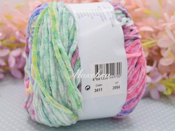 3411 рожевий-зелений-жовтий-синій