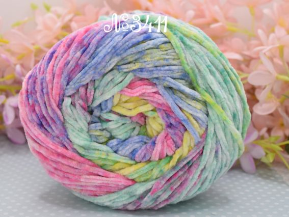 3411 рожевий-зелений-жовтий-синій