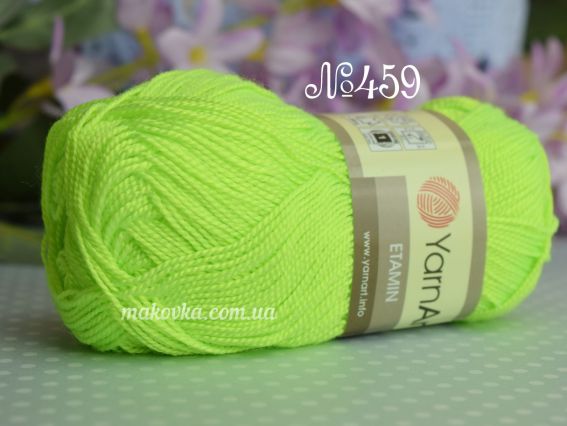Etamin Yarn Art пряжа 459 жовтий неон