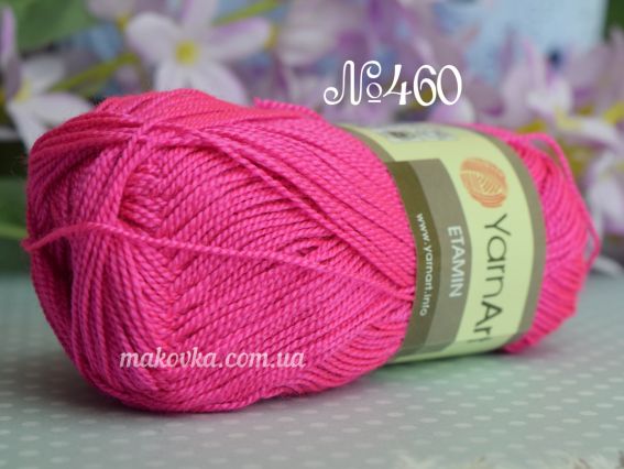 Etamin Yarn Art пряжа 460 темний рожевий
