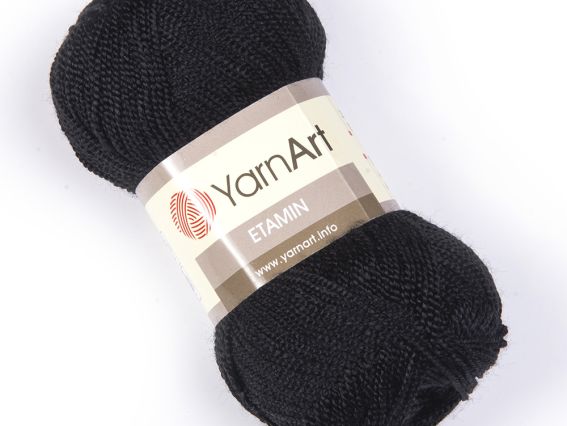 Etamin Yarn Art пряжа 422 чорний