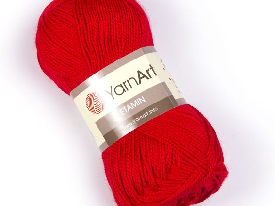 Etamin Yarn Art пряжа 434 червоний