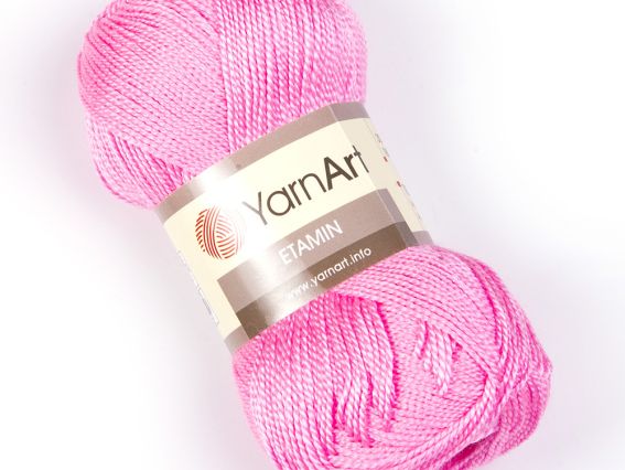 Etamin Yarn Art пряжа 436 рожевий