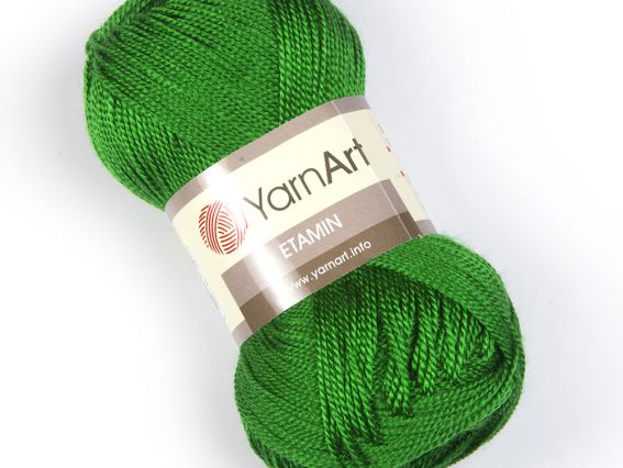 Etamin Yarn Art пряжа 438 зелений