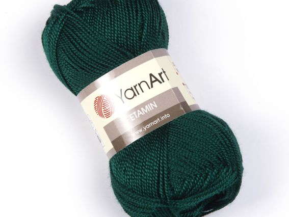 Etamin Yarn Art пряжа 443 темна зелена сосна