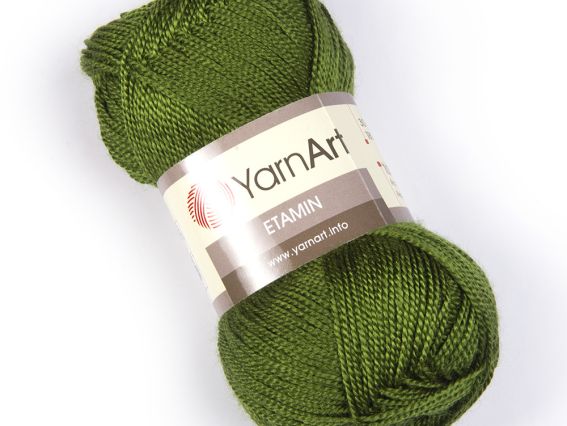 Etamin Yarn Art пряжа 444 зелений