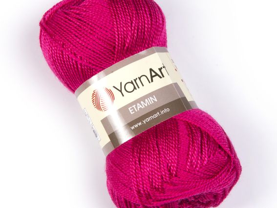Etamin Yarn Art пряжа 445 малина