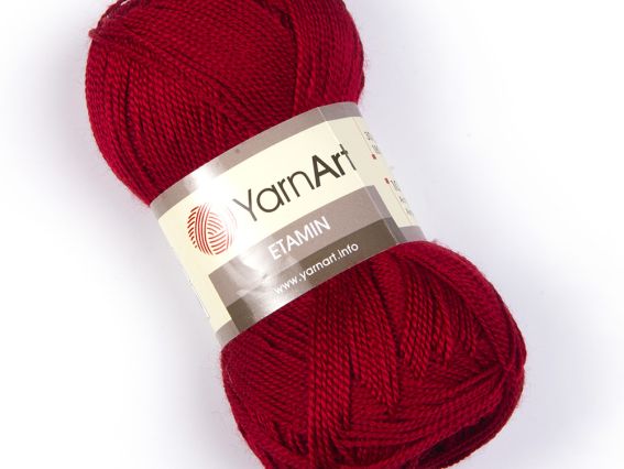 Etamin Yarn Art пряжа 450 бордо