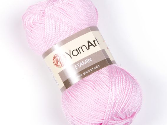 Etamin Yarn Art пряжа 451 рожевий світілий