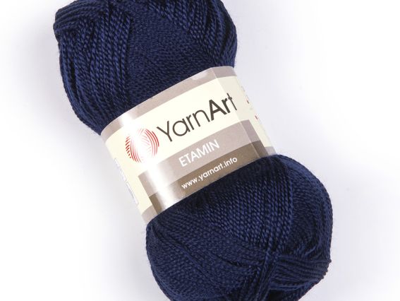 Etamin Yarn Art пряжа 453 синій темний