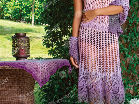 Пряжа Ярнарт Арт Розгарден нитки для в'язання YarnArt Rosegarden