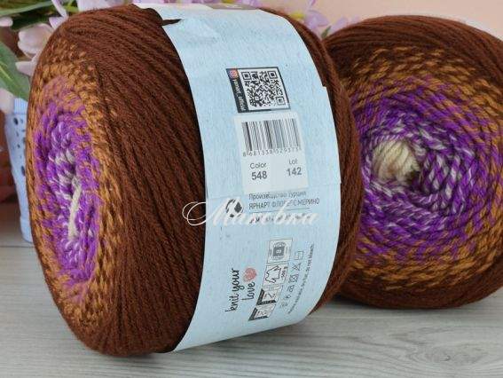 548 коричневі-пурпурний-крем