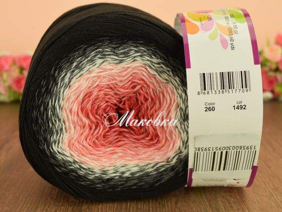 260 чорний-білий-червоний