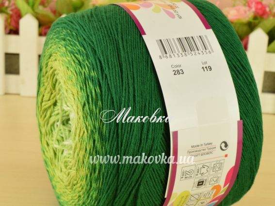 283 зелений-салатовий-молочний