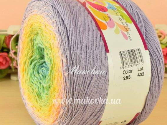 285 бузковий-жовто-зелено-блакитний