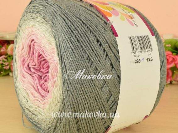 293 сіро-біло-рожевий