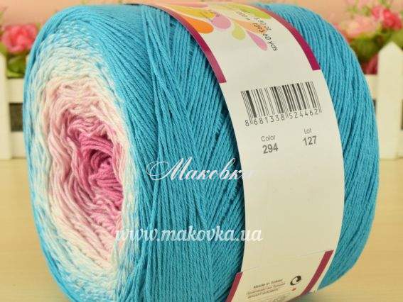 294 бірюзовий-мол-рожевий