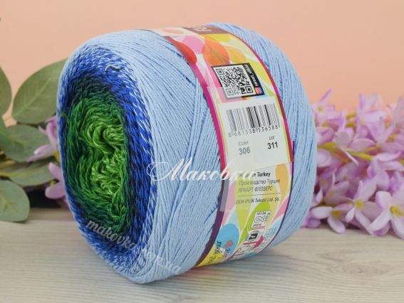 306 блакитний-синій-зелений-салат