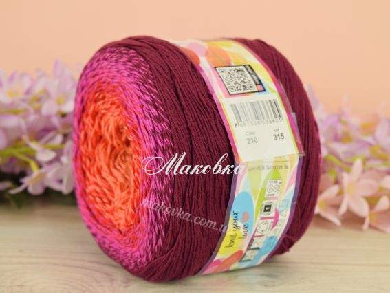 310 бордо-яскр.рожевий-червоний-помаранч-рудий