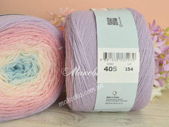 405 бузок-рожевий-молочний-блакитний