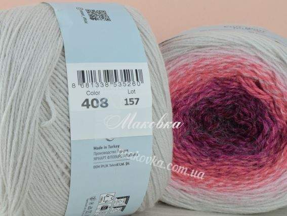 408 блідий сірий-рожевий-корал-марсала