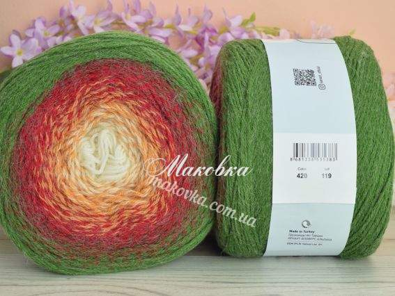 420 зелений-червоний-жовтий-молочний