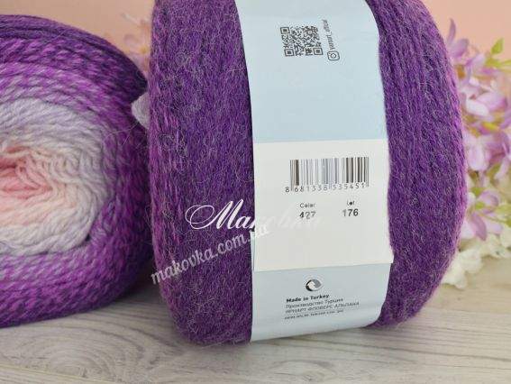 427 пурпурний-бузковий-молочний-рожевий