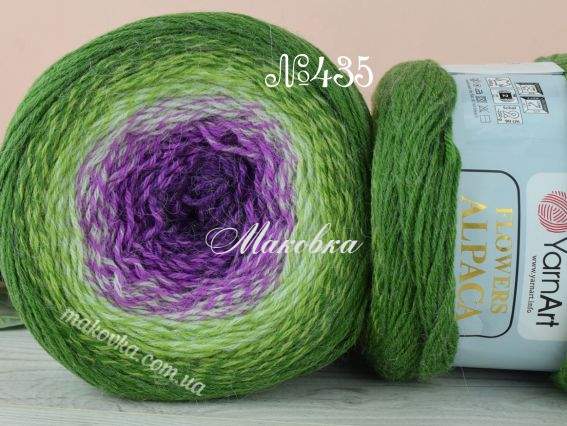 435 зелений-фіолетовий