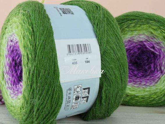 435 зелений-фіолетовий