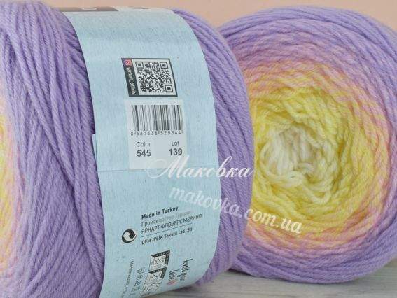 545 бузок-рожевий-жовтий-молочний