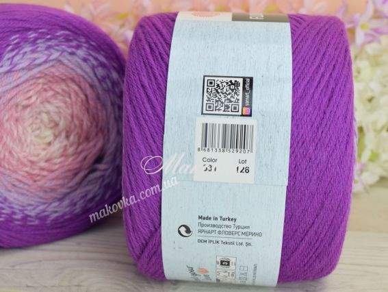 531 пурпурний-бузковий-рожевий-молочний